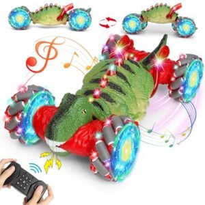 Yerloa Whip It RC Raceway & Hobbies Reno NV Dinosaur Toys for Kids Remote Control Dinosaur Car with Light and Music for Boys Girls Ages 3 4 5 6 7 8 9 10 12