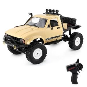 GoolRC WPL C14 1 16 Scale 4WD All Terrain Off Road Semi Trucks RC Crawler with LED Lights for Adults Yellow