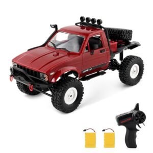 GoolRC WPL C14 1/16 Scale RC Crawler Truck with Durable RC Semi Tires 4WD All Terrain Off Road Remote Control Car for Adults
