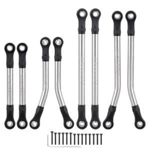 FriHobby High Lift RC Plane Steel Lift Kit 50g for Traxxas TRX4M Defender Bronco 1/18 Scale Crawler Accessories 8PCS
