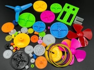 55PCS Propellers Fan Leaf Plastic Gears for DC Motor DIY Model Car RC Car Robot Gear Replacement Module 0.5
