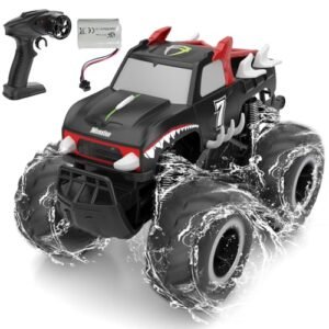 Sognotoy Electric 1/5 Scale RC Truck 4WD Rock Crawler Remote Control Monster Truck Waterproof Dustproof for Kids Ages 6 12 Red