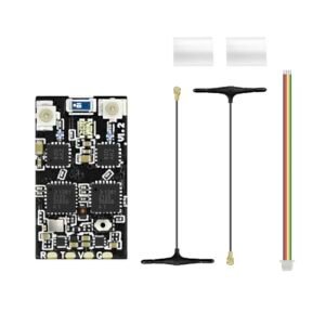 SEQURE ELRS 2.4GHz Diversity Receiver with 80mm RC Shocks ExpressLRS FPV Nano Receiver Drone RX Module Dual Antenna High Refresh Rate
