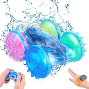 PREPOP 5 Foot RC Boat Amphibious Remote Control Car with Gesture Sensor for Kids Ages 5 6 7 8 12 Waterproof 4WD Pool Beach Toy