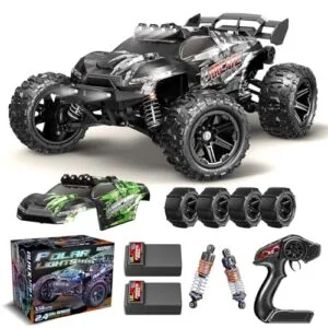 X TMAGA 1 14 Scale All Terrain RC Cars for Snow Adults Boys HS14323 Max Fast 40 Plus KPH 4WD Off Road RC Truck Waterproof Remote Control Car with 2 Rechargeable Batteries