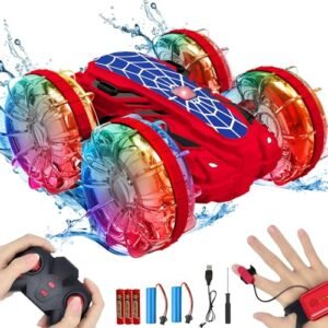 GoPro 9 RC Car Waterproof 4WD All Terrain Remote Control Vehicle with Gesture Sensing and LED Lights for Kids and Adults