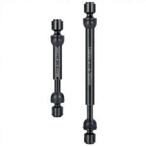 JGGZONE 2Pcs RC Drive Shaft Steel Driveshaft for BeamNG Drive RC Car Mod Compatible with 1/10 RC Crawler Axial SCX10 III AXI03006