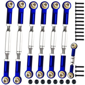High Performance Stainless Steel Adjustable Turnbuckles Camber Links Set for RC Traxxas Rustler Body Upgrade