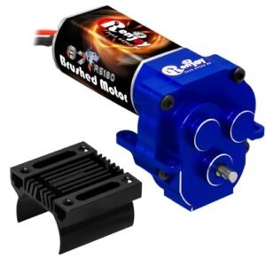 RCENJOY 180 87T Brushed Motor Aluminum Transmission Gearbox Upgrade for 3d Printed F1 RC Car 1/18 TRX4M Defender Bronco
