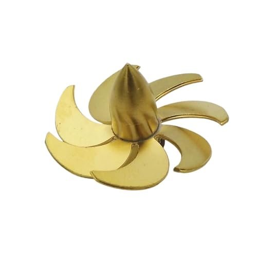 RC Submarine Plans Free Copper 7 Blades M4 28mm Propeller for RC Boat Scale Marine Aircraft Carrier Submarine Fishing Model Boat 4mm Shaft Left Hand