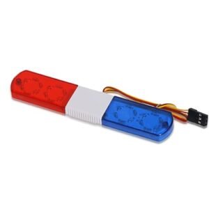 REDSPIDER LED Simulated Warning Lights for Hawaii RC Cars 1/10 1/8 1/12 Scale Models Red and Blue 115MM