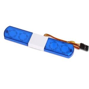 REDSPIDER RC Simulated Warning Lights LED Lights for 1/10 1/8 1/12 RC Model Car WPL D12 HSP TRX4 Tamiya CC01 D90 Axial SCX10 Blue 115MM Perfect for RC Car Body 3D Model Free Projects