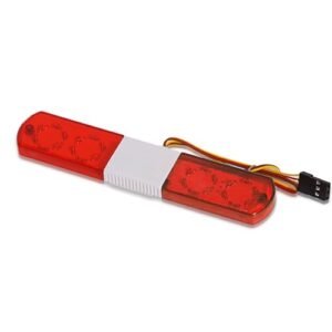 REDSPIDER RC Simulated Warning Lights LED Kit for Hirobo RC Cars 1/10 1/8 1/12 Scale Models Red 115MM