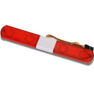REDSPIDER RC Civil Engineering Simulated Warning Lights for 1/10 1/8 1/12 Scale Model Cars WPL D12 HSP TRX4 Tamiya CC01 D90 Axial SCX10 Red 145MM