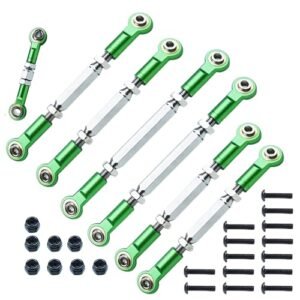 Auldey RC Car Stainless Steel Adjustable Turnbuckles Camber Links Set for Traxxas Slash Rustler Stampede Hoss Bandit VXL Models