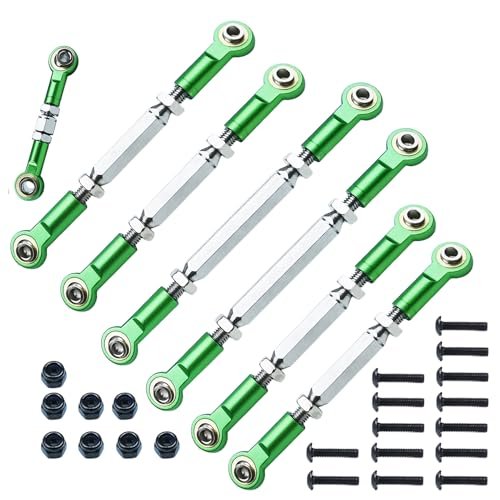 Auldey RC Car Stainless Steel Adjustable Turnbuckles Camber Links Set for Traxxas Slash Rustler Stampede Hoss Bandit VXL Models