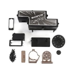 FLMLF Electric Upgrade Conversion Kit Without Motor and ESC for 1/5 Losi 5ive T Rovan Rofun LT SLT V5 X-LT WLT KM X2 Rc Parts (Helical Gear Kit 1)