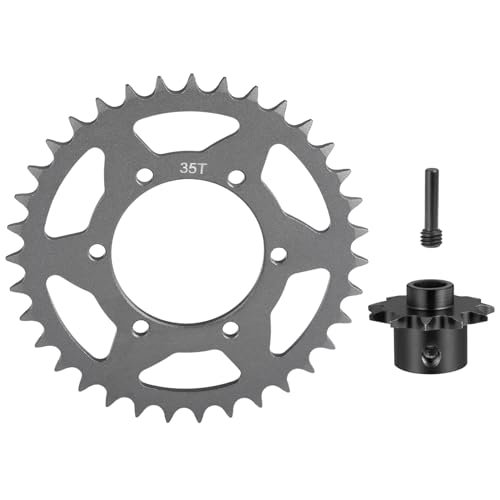 RCHUBAM 35T RC Motor Hub Chain Sprocket Gear and 11T Metal Front Chain Sprocket Set for the Biggest RC Motorcycle Losi 1 4 Promoto MX Dirt Bike Upgrades