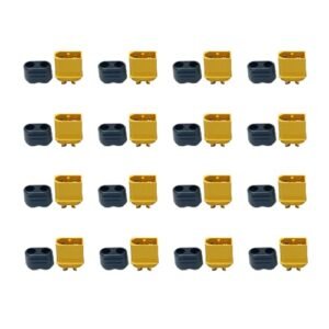 20Pcs Yellow XT60H XT60 Upgrade Plug Connectors Male Female Gold Plated Pins 3.5mm Bullet with Sheath for LiPo Battery RC Charger
