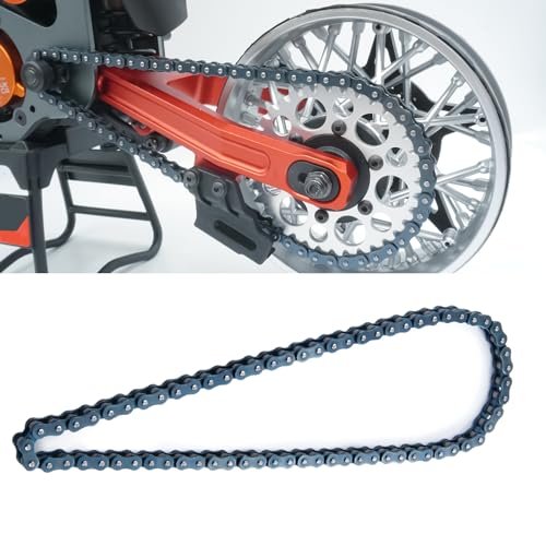 RCHUBAM RC Motor Manganese Steel Chain 70 Roller for 1/4 RC Motorcycle Losi Promoto MX Upgrade Part LOS262000