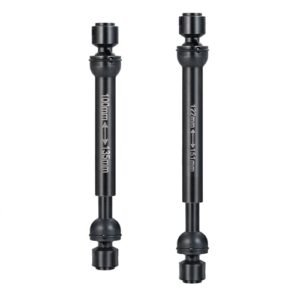 WEFEINO RC Drive Shaft Steel Front & Rear Driveshaft 100-135mm & 122-151mm for Axial SCX10 II 90059 1/10 RC Crawler Car Upgrade Part