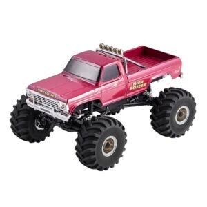 SVERTIBO FMS 1 24 RC Crawler FCX24 Smasher V2 Mini Monster Truck RTR 4WD 2 4GHz Off Road Car with Remote Control LED Lights Adult Gifts Red
