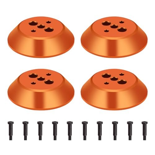 Generic Aluminum Motor Cover Cap For DJI Avata 2, Drone Accessories 4pcs, Protection Mounts Protective Cover (Orange)