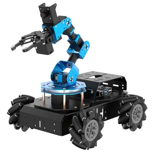 LewanSoul ROS Robotic Arm with Raspberry Pi 4B 4GB Open Source Programming FPV AI Vision 6DOF Smart Robot Kit