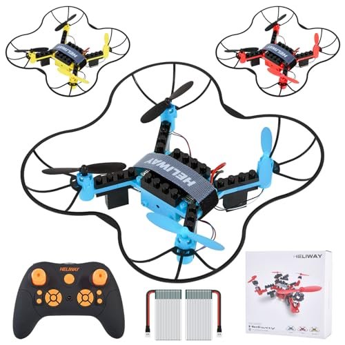 ITEFDTUTNE 3 in 1 STEM Building Remote Controller Drone Kit for Kids Ages 8 12 Featuring Different RC Scales