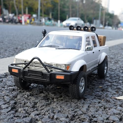 SVERTIBO WPL D64 1 1 16 Scale RC Crawler Truck RTR 4x4 Off Road Pick Up Car with Upgraded Battery LED Lights the Best Scale RC Truck