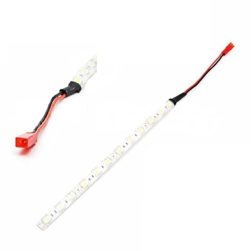 SPARKHOBBY 1PC 20cm 12V LED Strip Light with JST Plug Connector Blue White Red Green 3S LED Night Lights for Plane Nutz RC Quadcopter DIY ACCS Parts 4PCS Green