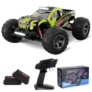 ITEFDTUTNE 1:10 Off-Road All Terrain Remote Control Car, RC Truck, 43 Km/H High Speed 4WD Electric RC Cars with 2.4 GHz Remote Control and 2 Lipo Batteries for Kids Adults Boys Gifts