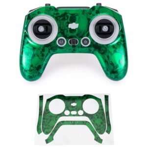 WRAPGRADE DJI FPV RC Remote Controller 3 Skin Emerald Skull Design Protector