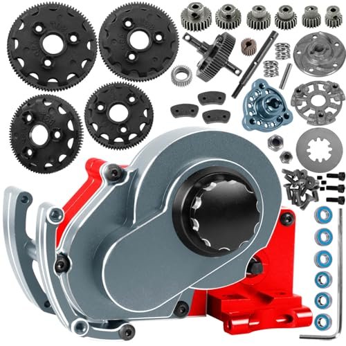 Traxxas Best 2WD RC Truck Aluminum Transmission Gearbox with Spur Gear Upgrades for Slash Bandit Stampede Rustler Models