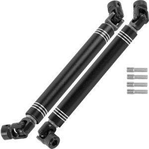 BRCatWPark Universal Drive Shaft Axles 138 173MM for 1 10 TRX4 Axial SCX10 SCX10 II 90046 SCX10 III AXI03007 D90 TF2 Redcat Gen7 GEN8 2Pcs RC Crawler Driveshaft Black Cheap RC Bulldozer Upgrade