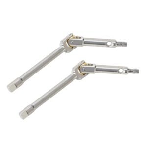 TCRC Fully Assembled High Steering Angle Universal Grade 5 Titanium U Joint Axle Shafts for Axial SCX24 AX24 1 24 RC Crawler Car Upgrade Parts