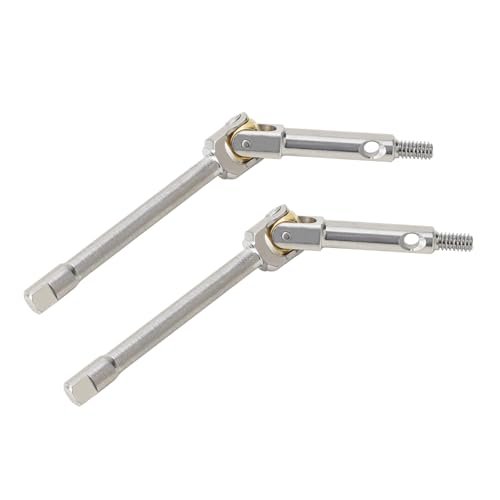 TCRC Fully Assembled High Steering Angle Universal Grade 5 Titanium U Joint Axle Shafts for Axial SCX24 AX24 1 24 RC Crawler Car Upgrade Parts