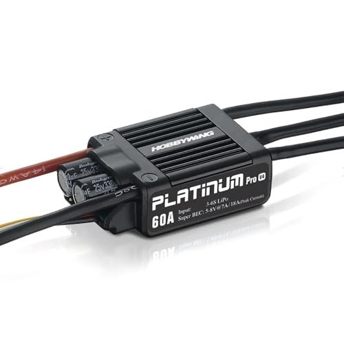 Hobbywing Platinum Pro V4 Brushless ESC 25A to 120A with RC Impala Body Compatibility for Enhanced RC Drones Performance