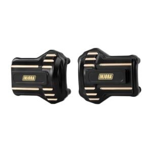 INJORA 55g Black Coating Brass Axle Differential Cover for 1/10 RC Crawler FMS FCX10 Upgrade Boost Your RC Motorsport Fuel