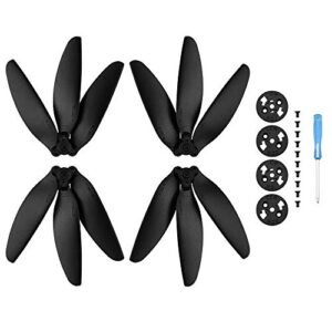 BTG Quick Release Three-blade Propellers Blades Compatible with DJI Mavic Mini/Mini 2 / Mini 4K Drone (Black)