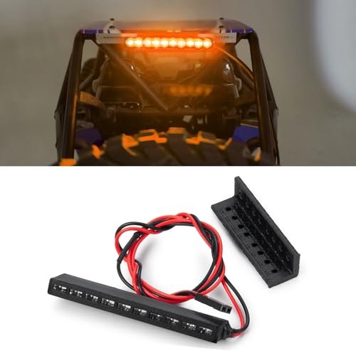 WEFEINO Killer RC Lights 32mm 65mm LED Brake Stop Lamp for 1/10 RC Crawler Axial SCX10 90046 Wraith RR10 TRX4 D90 Yellow