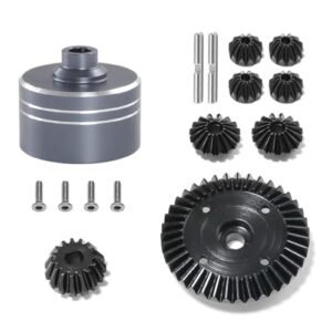 Dantenron RC Aluminum Differential Shell Cover Steel Drive Gear Set for 1 10 RC Drift Car Body TT02 TT02B XV02 Upgrade Parts Titanium