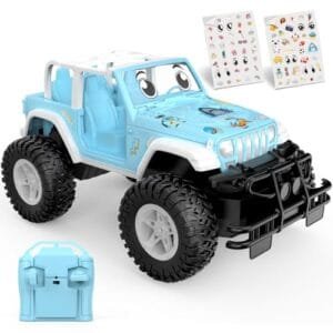 NQD 1 16 Scale Toy RC Trucks Remote Control Car for Kids 80 Min Playtime 2.4Ghz Off Road Blue