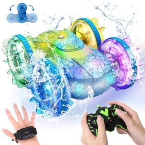 SkyYiYuan Venom RC Car Amphibious Remote Control Vehicle 2.4Ghz Gesture Sensing Stunt 4WD Waterproof Toy for Kids