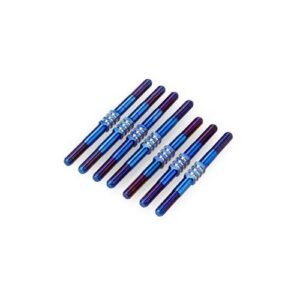 J Concepts 28491 3.5mm Fin Turnbuckle Kit in Burnt Blue 7pcs Compatible with TLR 22X Dynamic Concepts RC Bodies