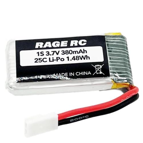 Rage R/C RGR4533 3.7V 380mAh 1S Lipo Battery; Jetpack Commander XL