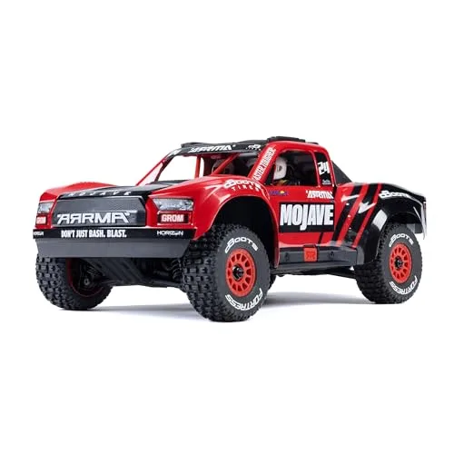 ARRMA RC Truck Mojave GROM 4x4 Smart Small Scale Desert Truck RTR with Battery and Charger Included Red Black ARA2104T1