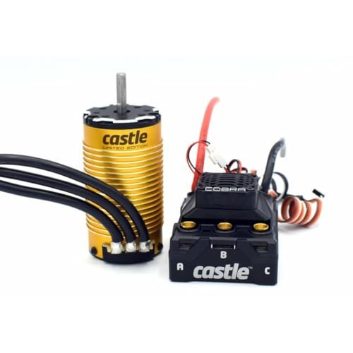 Castle Creations Cobra 8 25.2V ESC with Limited Edition Gold 1515 2200kV V2 Motor for Gold Edition RC Helicopter