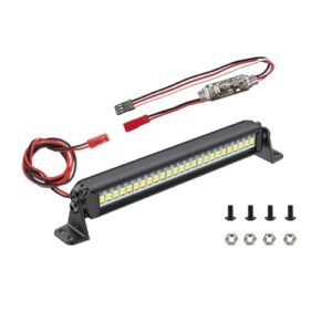 Zhongzhen RC Rock Crawler Light Bar 25 LED 4.5 Inch Aluminum Roof Light Kit for Axial SCX10 Traxxas TRX4 TRX4M Arrma Senton Redcat GEN7 1/10 1/18 Scale Rock Crawler Truck