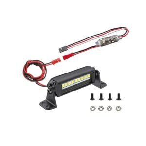 Zhongzhen RC Truck Light Bar 10 LED 2.16 Inch Aluminum Roof Light Kit for Axial SCX10 Traxxas TRX4 TRX4M Arrma Senton Redcat GEN7 1 10 1 18 Scale Rock Crawler